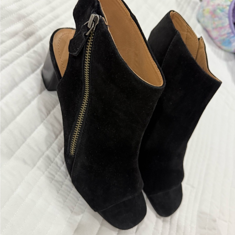Johnston & Murphy Black Suede Ankle Booties